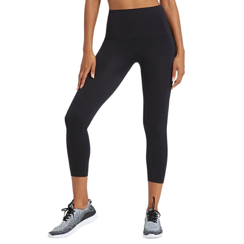 SPANX Look at Me Now Seamless Cropped Leggings Black NWOT Small